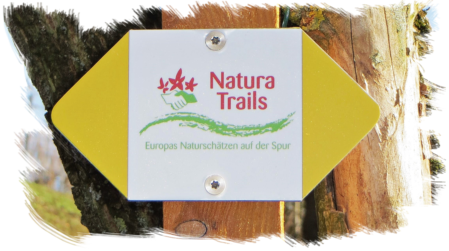 Die Beschilderung entlang des Trails